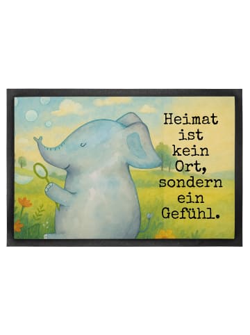 Mr. & Mrs. Panda Schmutzfangmatte Elefant Seifenblasen Design mi... in Weiß