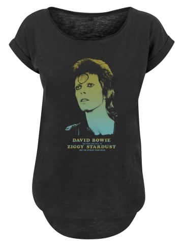F4NT4STIC Long Cut T-Shirt David Bowie Ziggy Gradient in schwarz