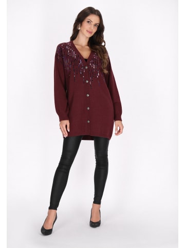 faina Damen Cardigan in Pflaume