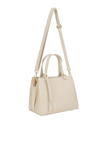 Usha Schultertasche Aus Leder in Creme