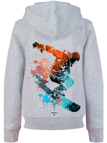 F4NT4STIC Hoodie Snowboarder in grau meliert