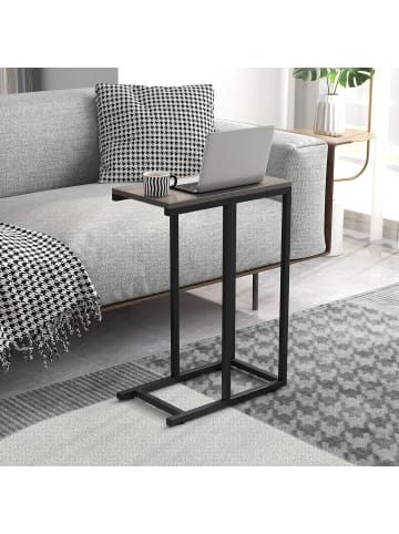 COSTWAY Beistelltisch C-Form in Grau