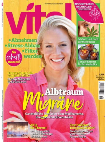 Hubert Burda Media 6 x VITAL Zeitschrift (Gutschein für Jahres Abo)