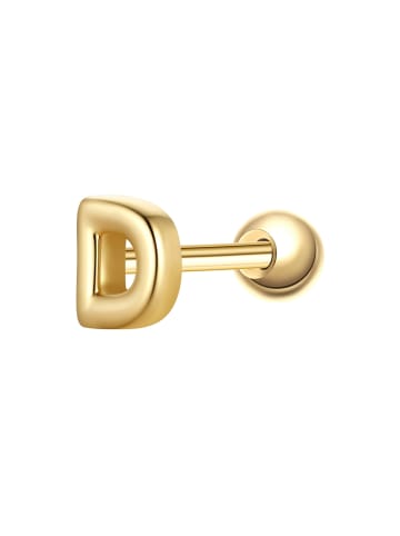 Glanzstücke München Piercing Buchstabe D aus Sterling Silber in gelbgold