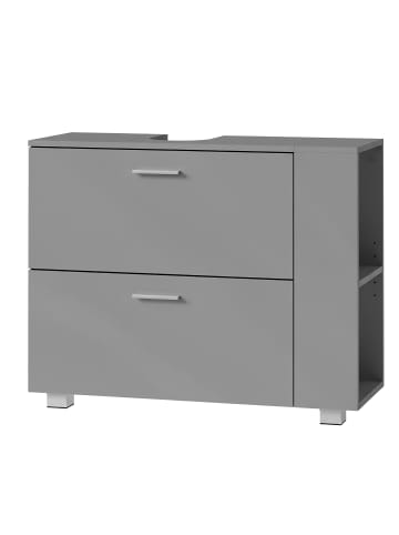 VASAGLE Waschbeckenunterschrank Custos-old in Grau - (B)30 x (H)64 x (T)80 cm