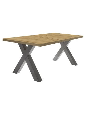 58 aufm Kessel ESSTISCH ausziehbar Eike 3 140 x 90 x 75 Esszimmertisch Graphit/Asteiche