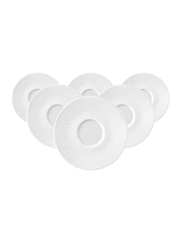 Seltmann Weiden 6er Set Untertassen Life Fashion in ø 16,5 cm in Luxury White