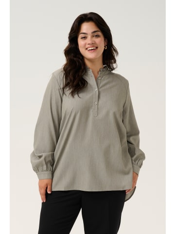 KAFFE curve Langarm-Bluse KCoda Loose fit in Vetiver Melange