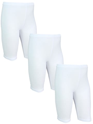 TupTam 3er- Set Radlerhosen in weiß