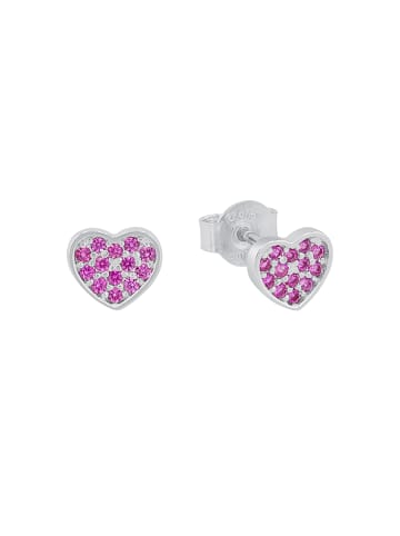 s.Oliver Ohrstecker Silber 925, rhodiniert in Pink