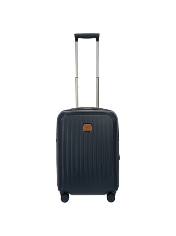 BRIC`s Taormina - 4-Rollen-Kabinentrolley S 55 cm erw. USB (blau) in blau