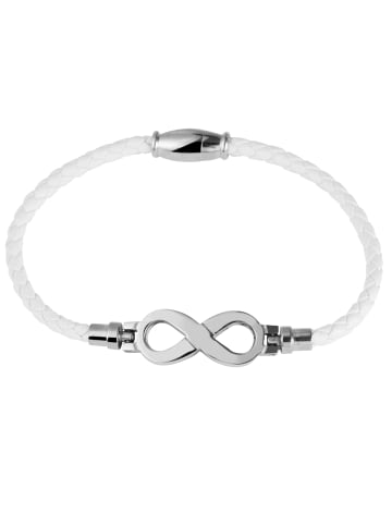 Adeliás Damen Armband Unendlichzeichen aus Edelstahl 18 cm in silber