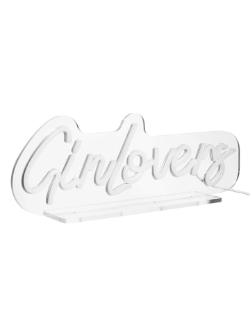 Butlers LED Leuchte Gin Lovers L 40 x H 11cm NEON VIBES in Weiß