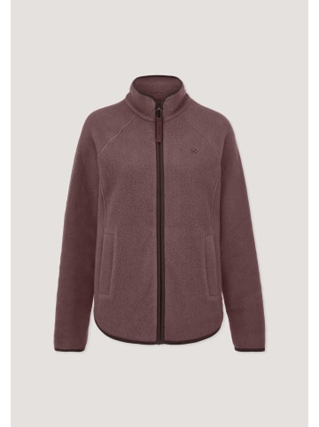 Hessnatur Fleece Jacke in rosébraun