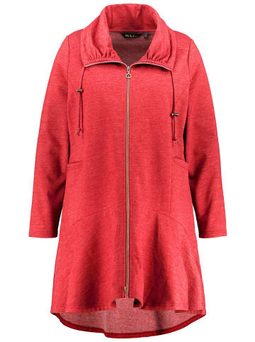 Ulla Popken Sweatjacke in karminrot