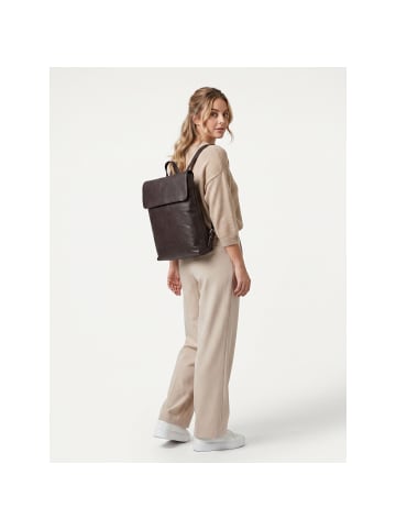 Jost Lysa Daypack Leder 39 cm Laptopfach brown