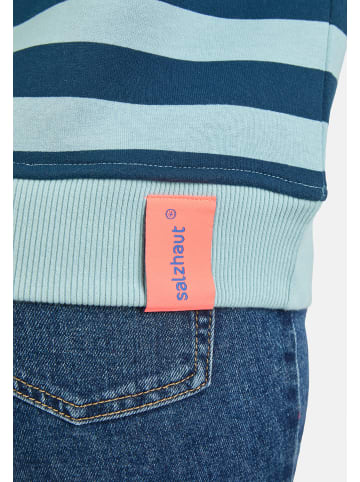 Salzhaut Sweatshirt für Damen in marineblau