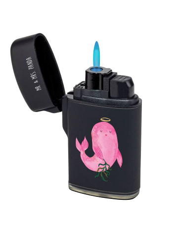 Mr. & Mrs. Panda sturmfeuerzeug Sternzeichen Jungfrau ohne Spruch in Schwarz