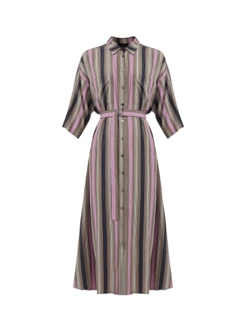 Finn Flare Blusenkleid Stripes in light brown