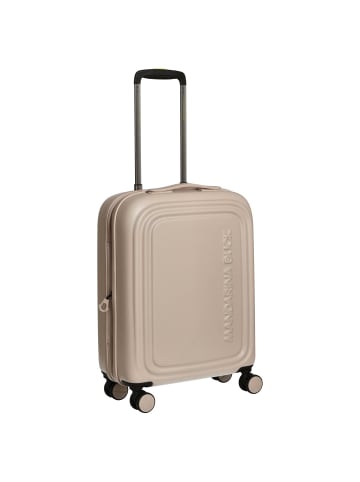 Mandarina Duck Logoduck+ - 4-Rollen-Kabinentrolley 52 cm erw. (deep blue) in white mocha