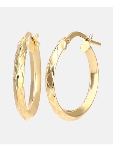 Vanlere Creolen aus 375 Gelbgold