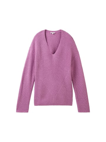 Tom Tailor Pullover in mauvy plum melange