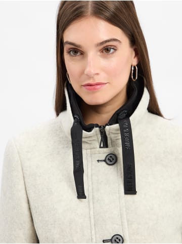 AMBER & JUNE Jacke in hellgrau ecru - 0002