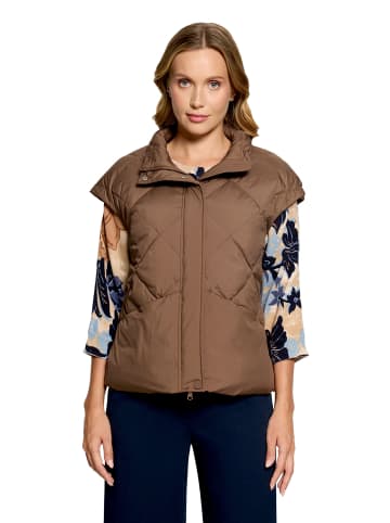 Betty Barclay Steppjacke mit Stehkragen in Dark Coffee