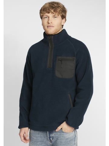 INDICODE Fleecejacke IDTrout 55379MM Herren Fleecejacke mit Stehkragen in dunkelblau