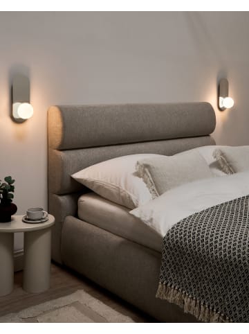 Beliani 2er-Set Wandleuchten LEISI in Silber/Weiß