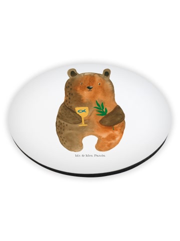 Mr. & Mrs. Panda Kühlschrankmagnet Bär Konfirmation ohne Spruch in Weiß