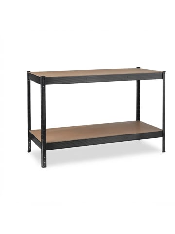 relaxdays Werkbank in Schwarz - (B)141 x (H)91 x (T)61 cm