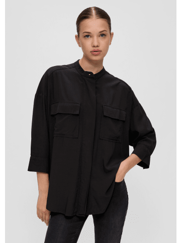 QS Bluse langarm in Schwarz