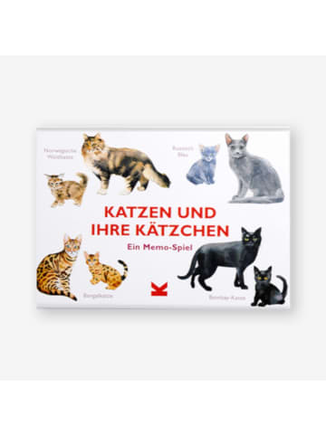 Laurence King Verlag Memo-Spiel Katzen und ihre Kätzchen in Bunt