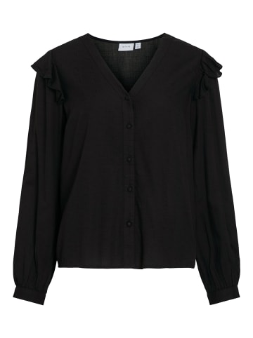 Vila Oberteil mit V-Ausschnitt in Black Beauty
