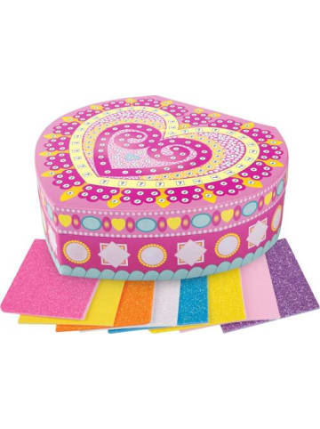 InVento Bastelset Sticker Mosaik Schmuckkästchen Herz - ab 5 Jahre