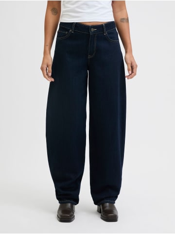JJXX Barrel Fit Jeans in Dark Blue Denim
