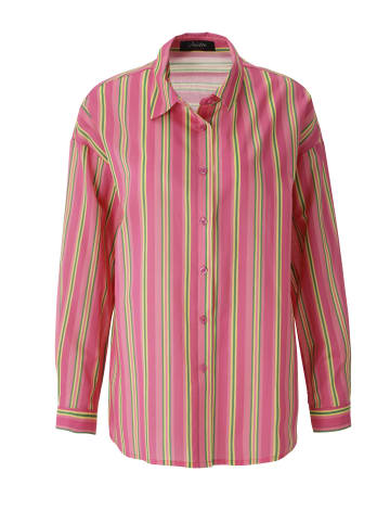 Aniston CASUAL Hemdbluse in pink-rosa-gelb-smaragdgrün