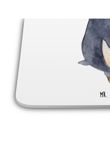 Mr. & Mrs. Panda Coaster Pinguin mHerzieren ohne Spruch in Weiß