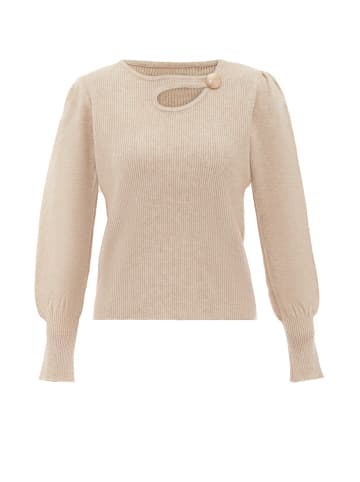 NAEMI Damen Strickpullover in Beige