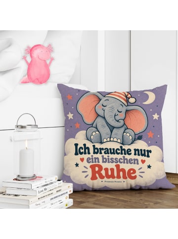 Mr. & Mrs. Panda Kissen 40x40 Elefant gemütlich Design mit Spruch in Weiß