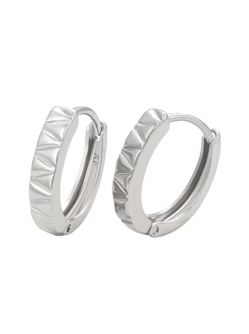 faina Women Huggie Earrings in Silver