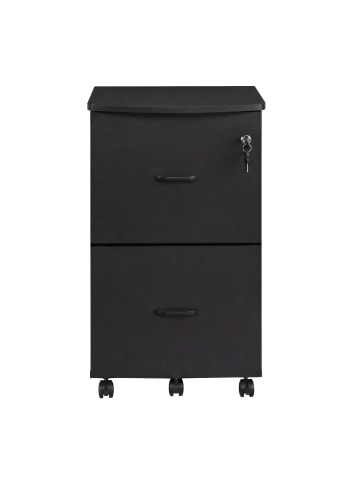 VASAGLE Aktenschrank Custos in Mattschwarz - (B)42 x (H)71.1 x (T)42 cm