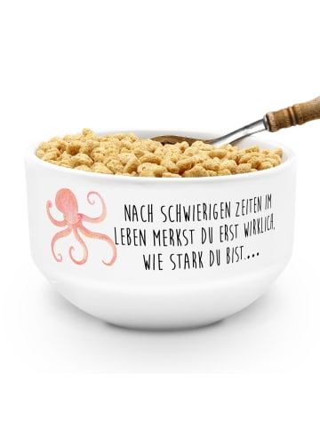 Mr. & Mrs. Panda salatschälchen Tintenfisch mit Spruch in Weiß