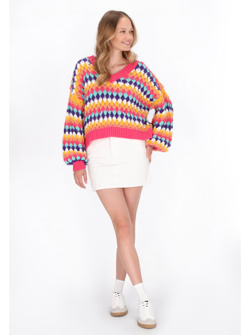 myMo Sweater in pink multicolor
