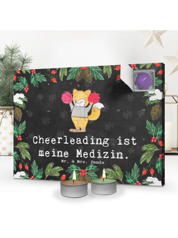 Mr. & Mrs. Panda Adventskalender Fuchs Cheerleader mit Spruch in Kreidetafel