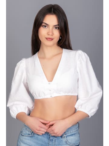 Edelnice Dirndlbluse Mariella in weiß