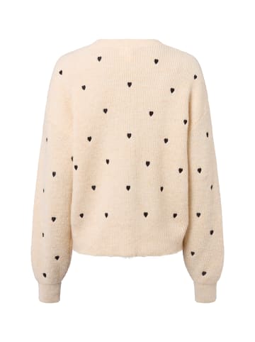 Y.A.S Strickjacke YASBow in sand schwarz - 0001