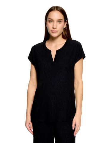 Betty Barclay Basic Shirt mit V-Ausschnitt in Schwarz