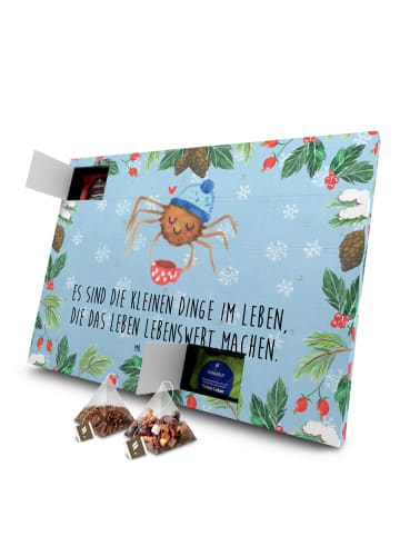 Mr. & Mrs. Panda Advents-Teekalender Spinne Agathe Kaffee mit Sp... in Eisblau